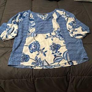 Women’s Blue and white Blouse